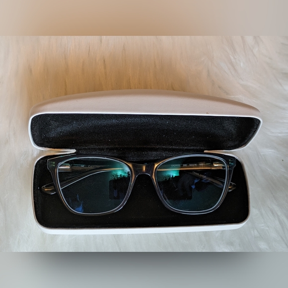 EUC Calvin Klein CK20532 glasses in Crystal Bistro Green full frame rectangular - Picture 12 of 14